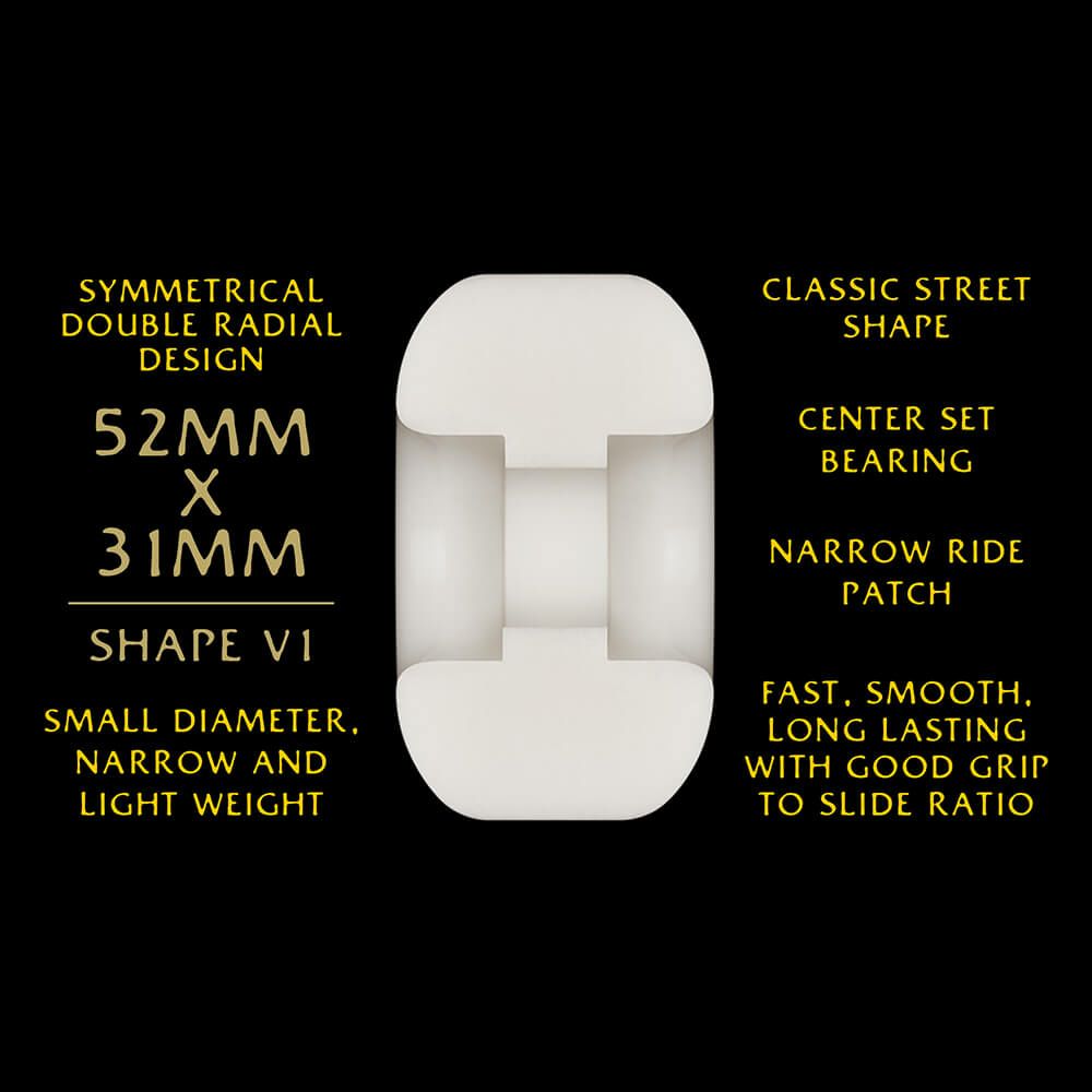 POWELL PERALTA WHEEL パウエルペラルタ ウィール DRAGON FORMULA（DF）95A V1 DRAGONS 52mm x 31mm スケートボード スケボー 3