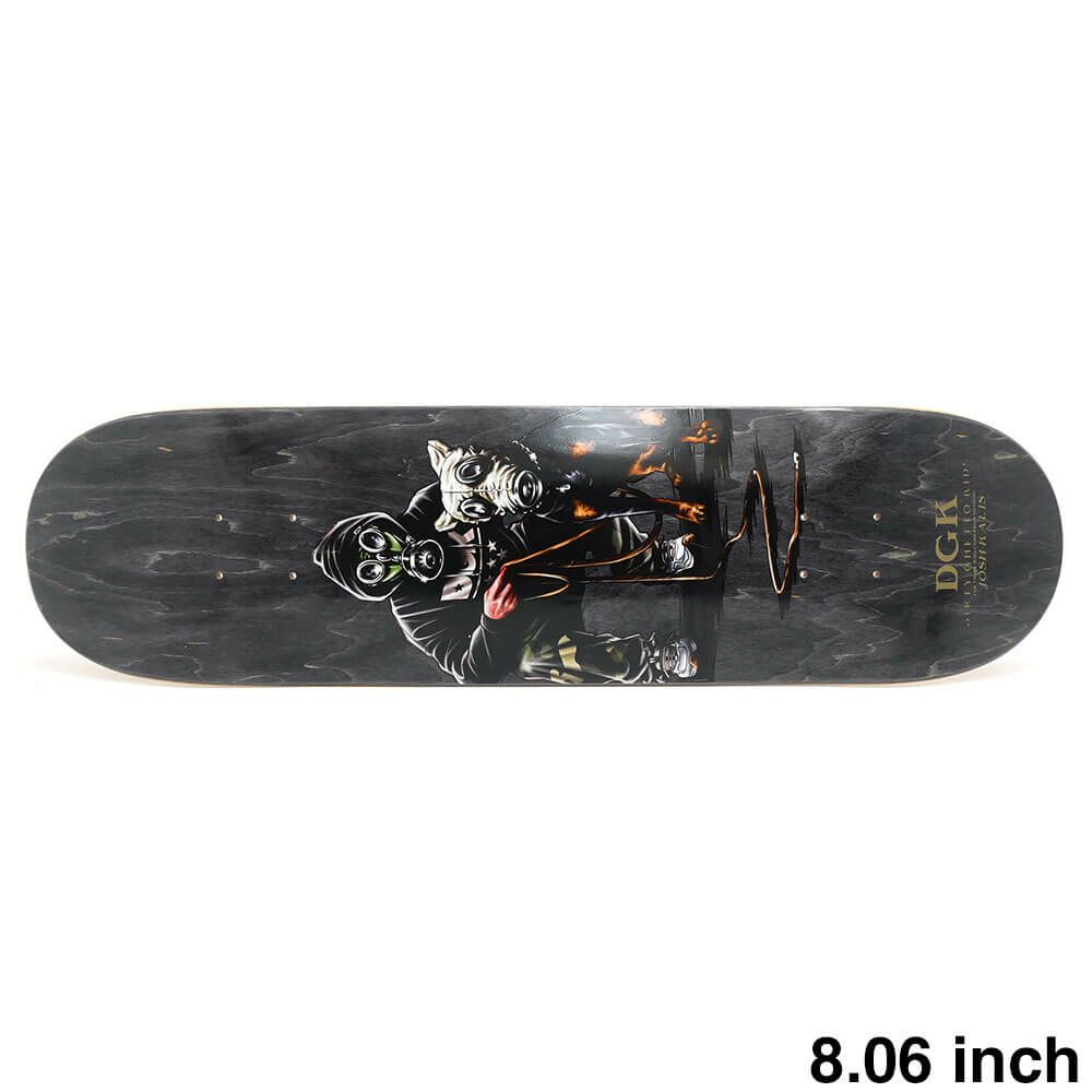 DGK DECK ディージーケー デッキ JOSH KALIS ARMAGEDDON BLACK STAIN 8.06 スケートボード スケボー 1