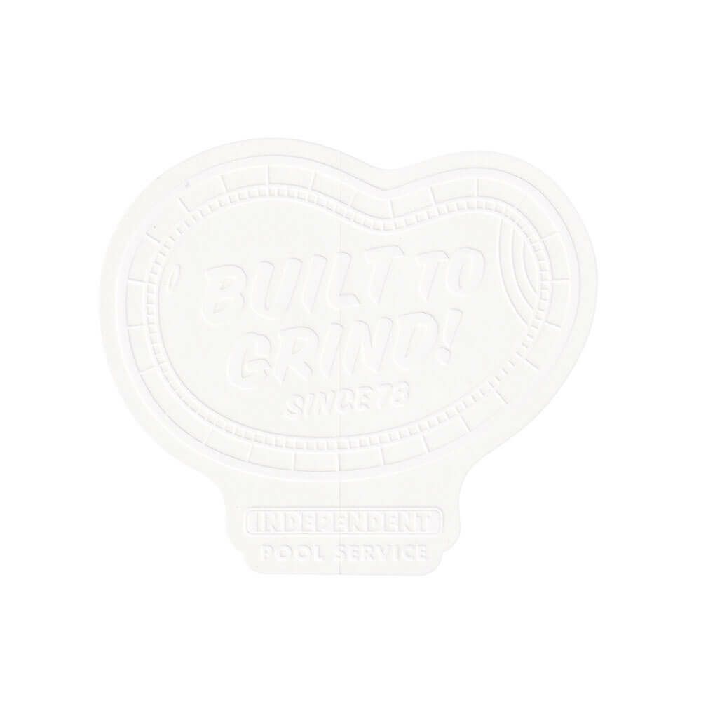 INDEPENDENT STICKER インディペンデント ステッカー POOL SERVICE WHITE スケートボード スケボー
