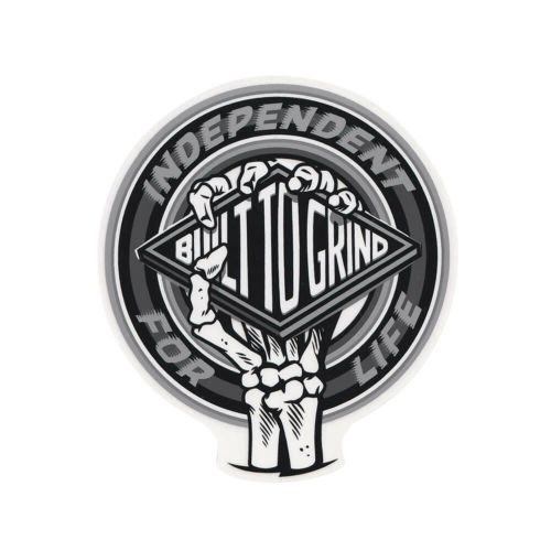 INDEPENDENT STICKER インディペンデント ステッカー FOR LIFE CLUTCH GREY スケートボード スケボー