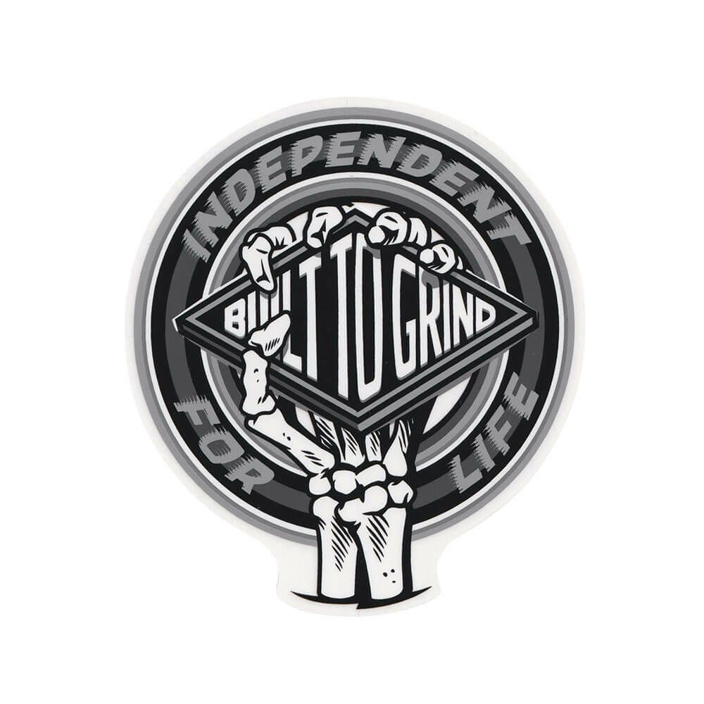 INDEPENDENT STICKER インディペンデント ステッカー FOR LIFE CLUTCH GREY スケートボード スケボー