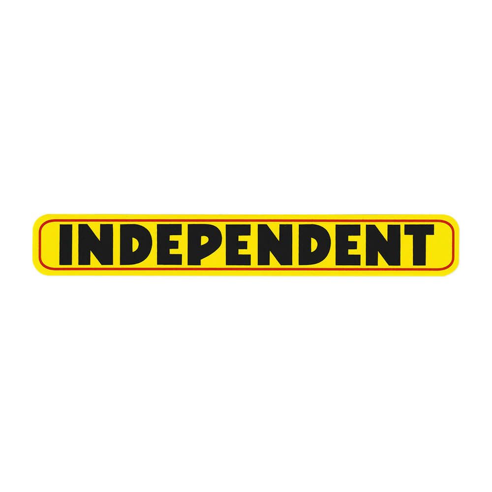 INDEPENDENT STICKER インディペンデント ステッカー BAR LOGO YELLOW スケートボード スケボー