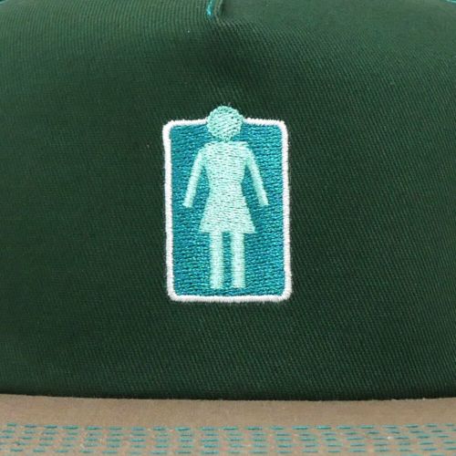 GIRL CAP ガール キャップ LOVERS OG 5 PANEL SNAPBACK GREEN/BEIGE スケートボード スケボー 4