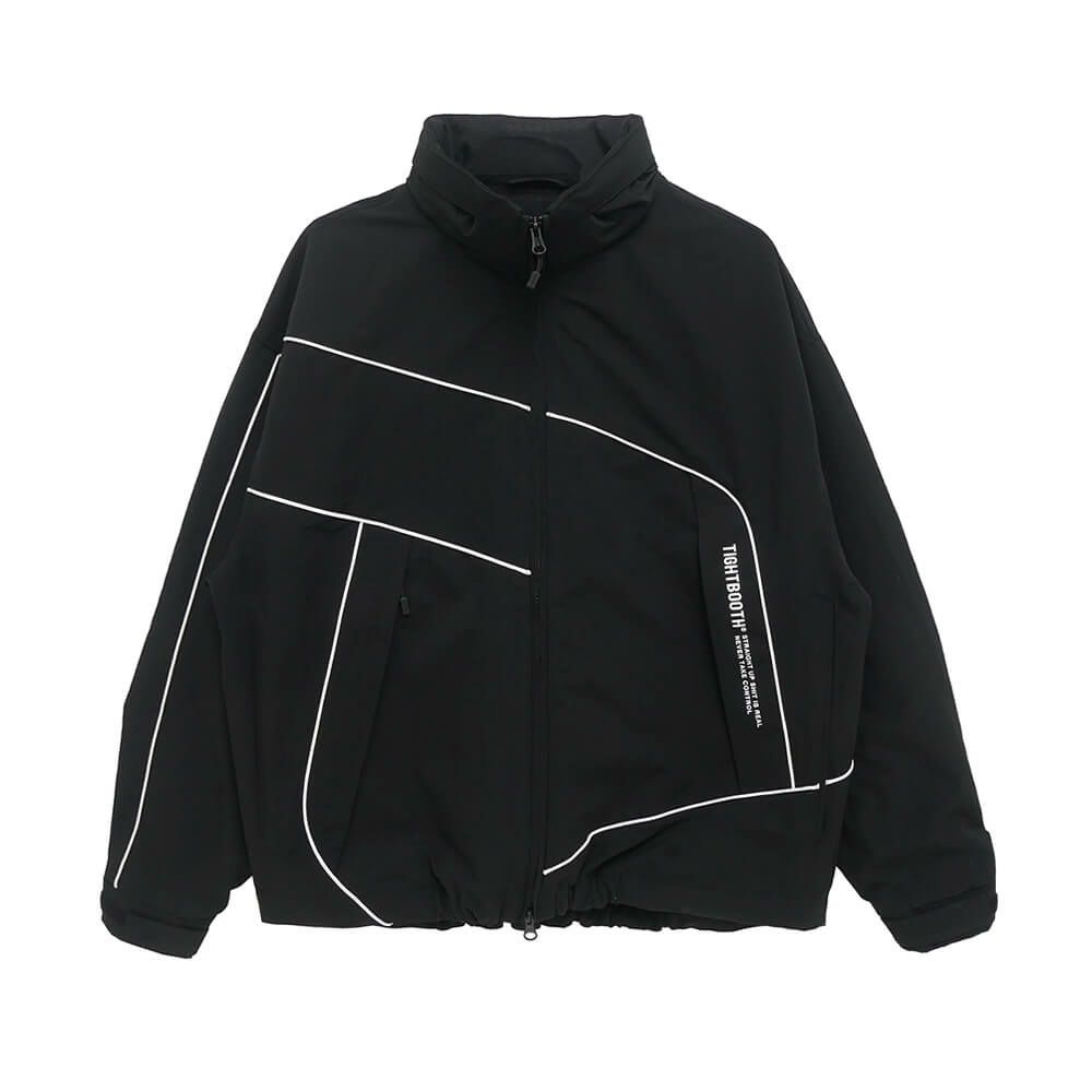 TIGHTBOOTH（TBPR） JACKET タイトブース ジャケット PIPING TACTICAL BLACK スケートボード スケボー 
